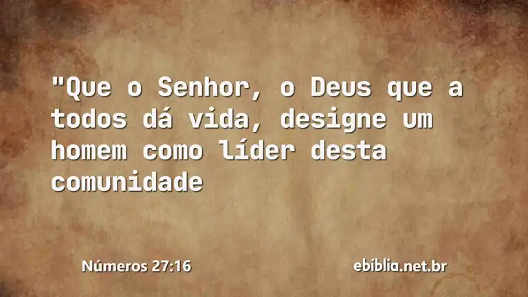 Números 27:16