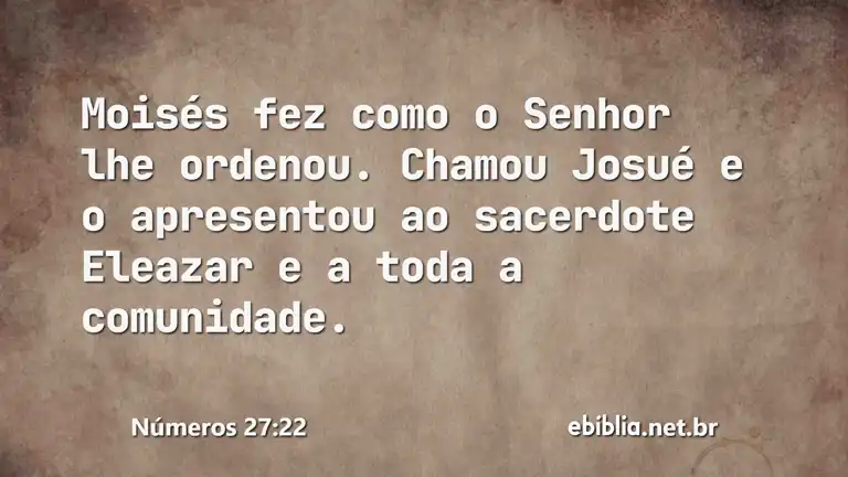 Números 27:22