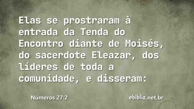 Números 27:2