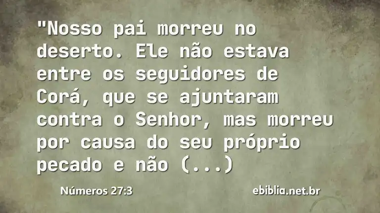 Números 27:3