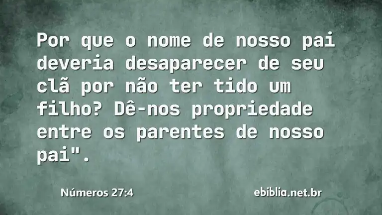 Números 27:4