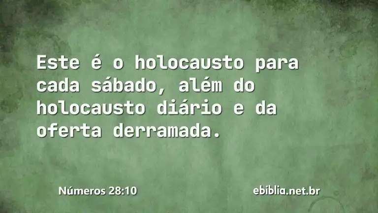 Números 28:10