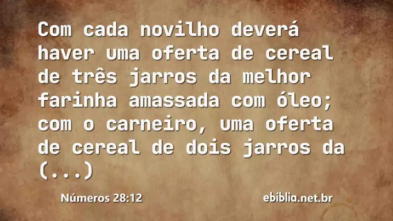 Números 28:12