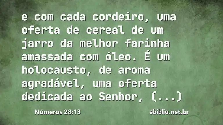 Números 28:13