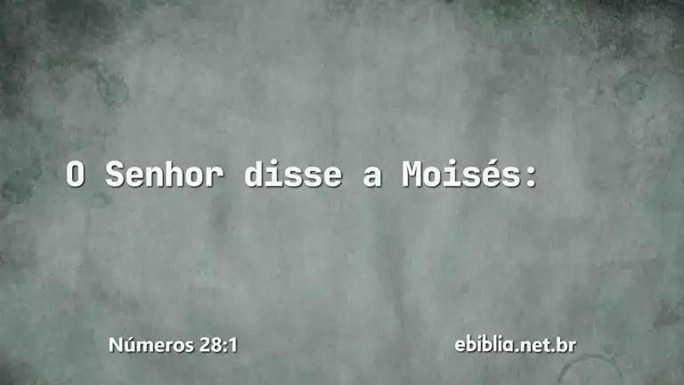 Números 28:1