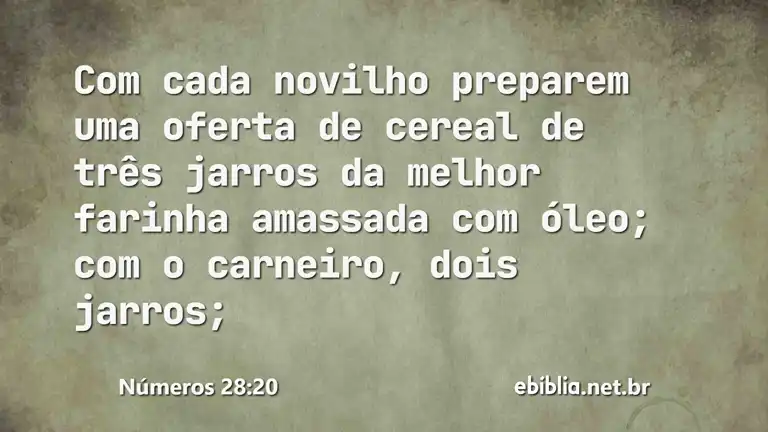 Números 28:20