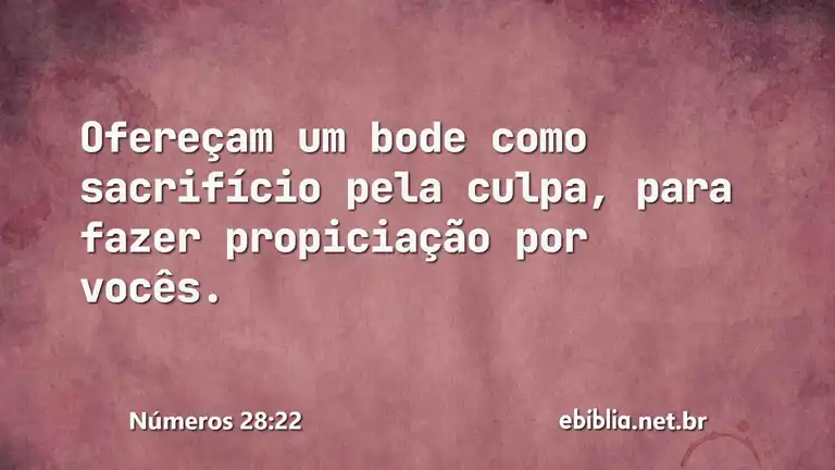 Números 28:22