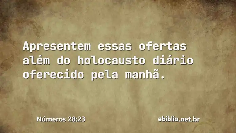 Números 28:23