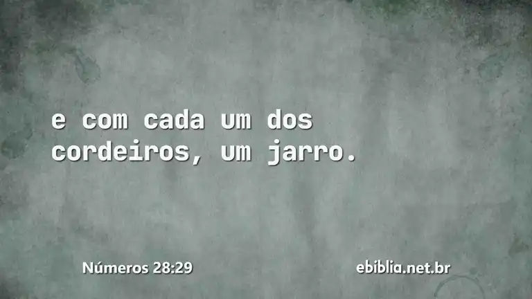 Números 28:29