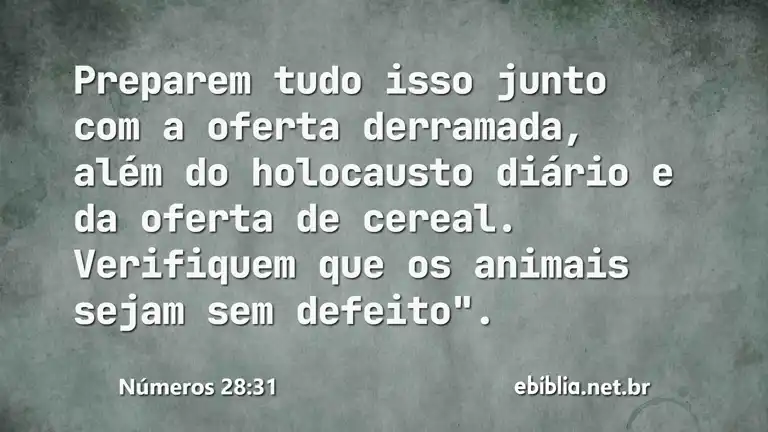 Números 28:31