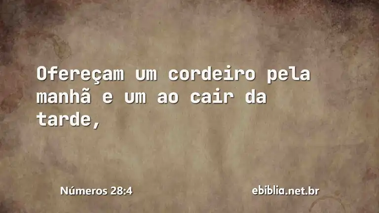 Números 28:4