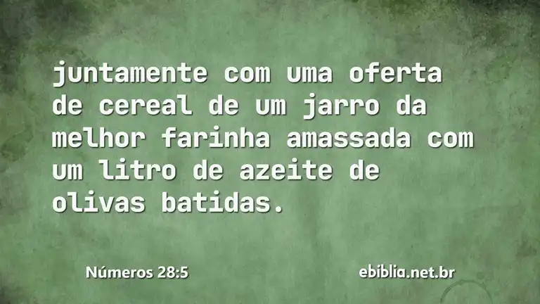 Números 28:5