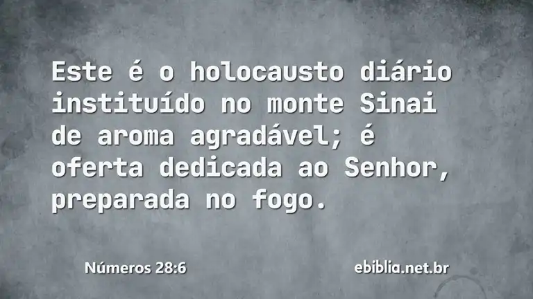 Números 28:6