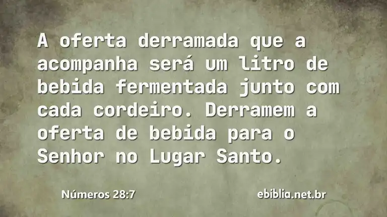 Números 28:7