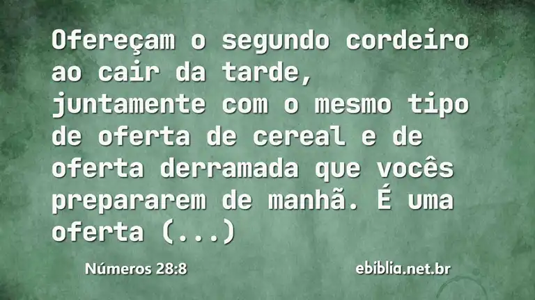 Números 28:8