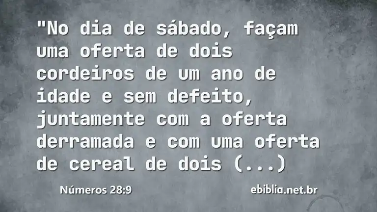 Números 28:9