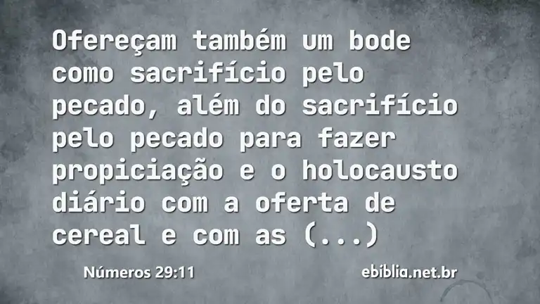 Números 29:11