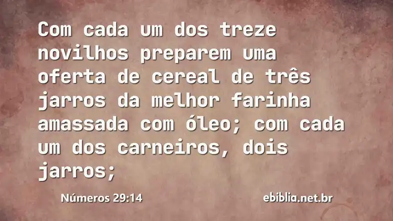 Números 29:14