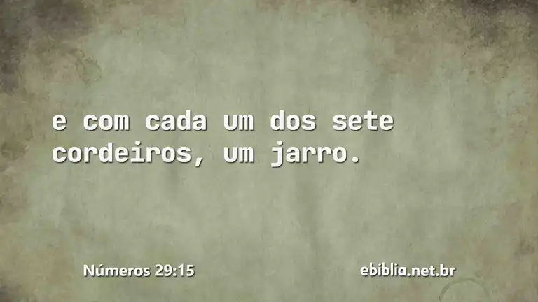 Números 29:15