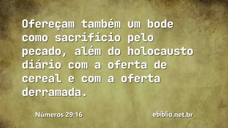 Números 29:16