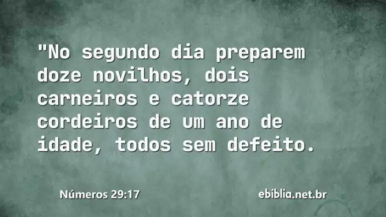 Números 29:17