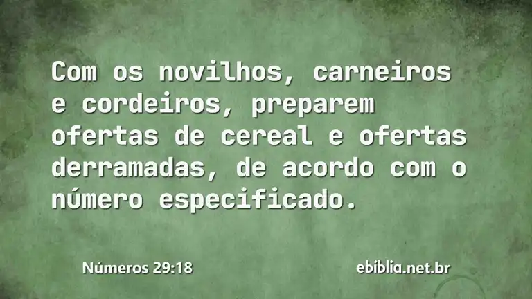 Números 29:18