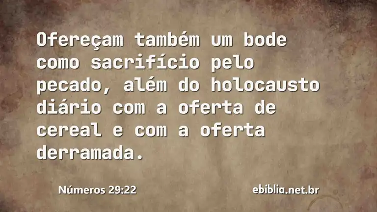 Números 29:22