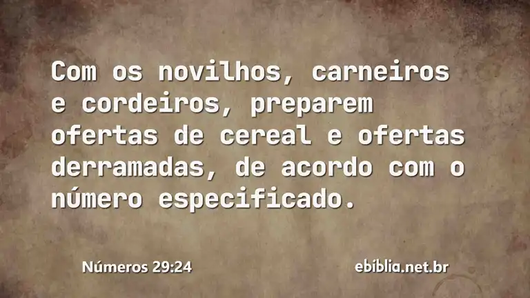 Números 29:24