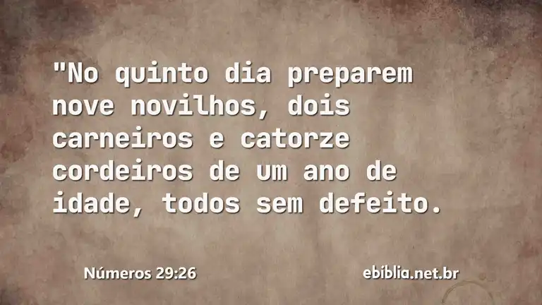 Números 29:26