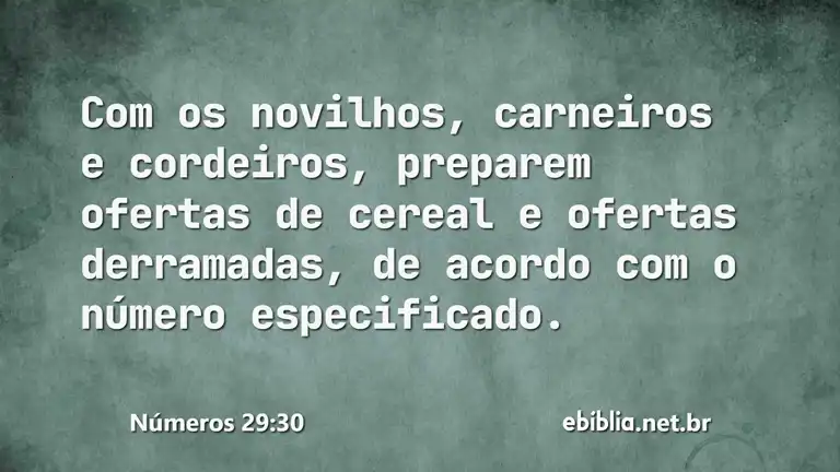 Números 29:30