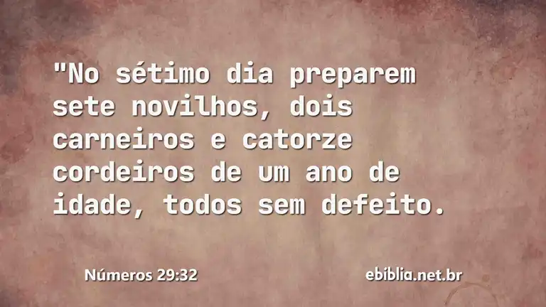 Números 29:32