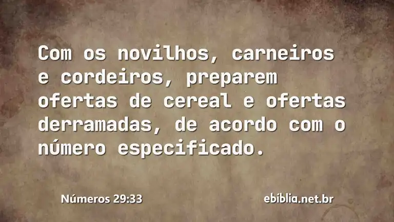 Números 29:33