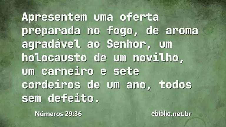 Números 29:36