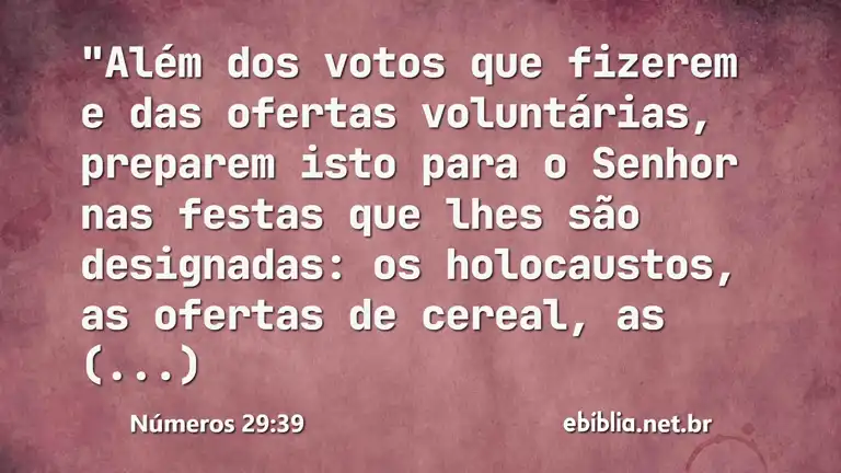 Números 29:39