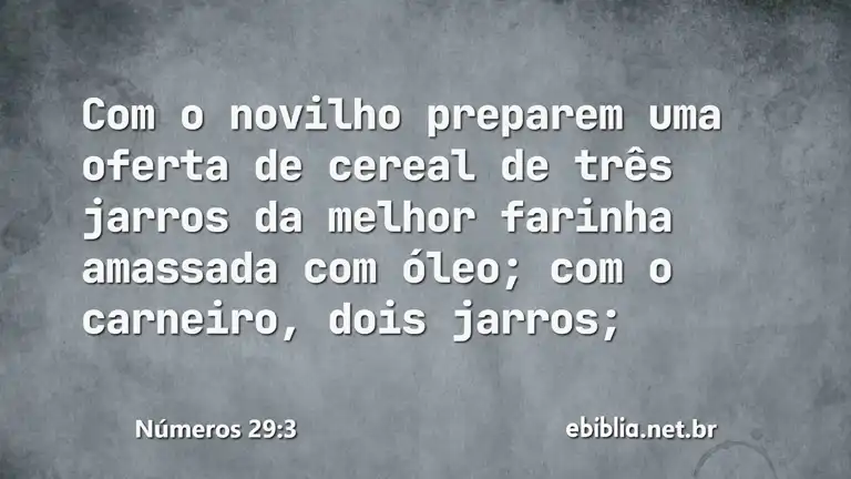 Números 29:3