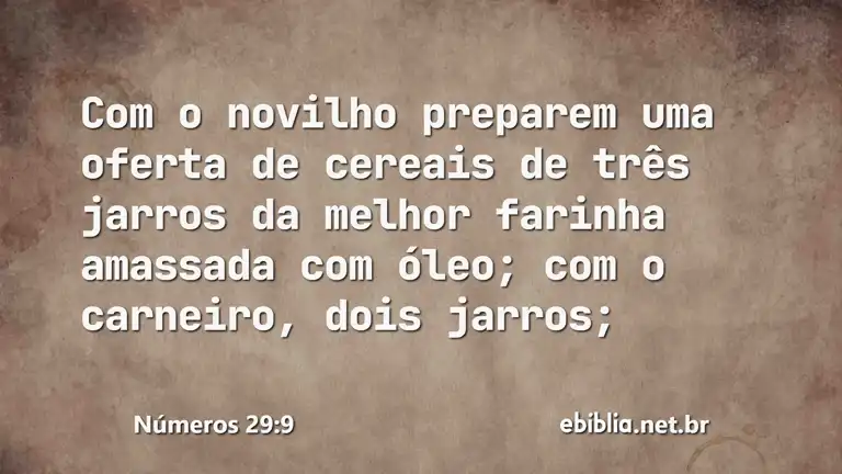 Números 29:9