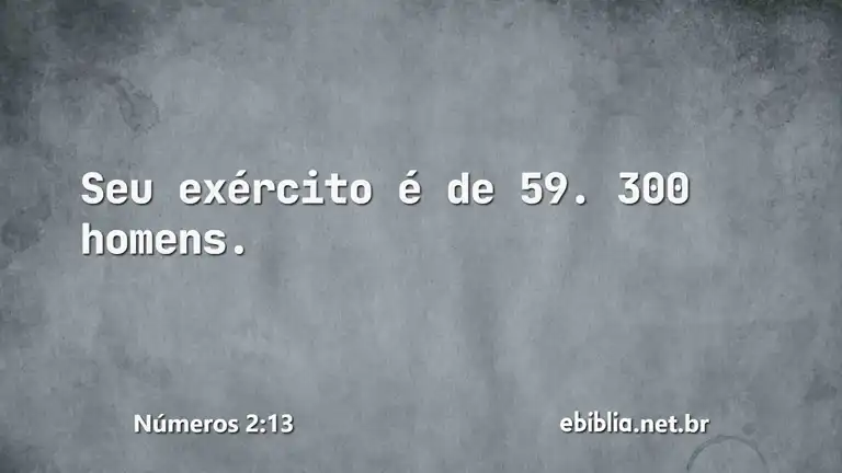 Números 2:13