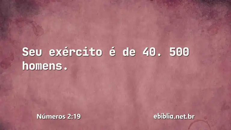 Números 2:19