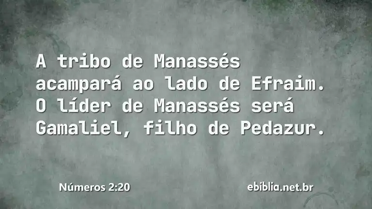 Números 2:20