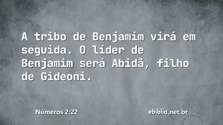 Números 2:22