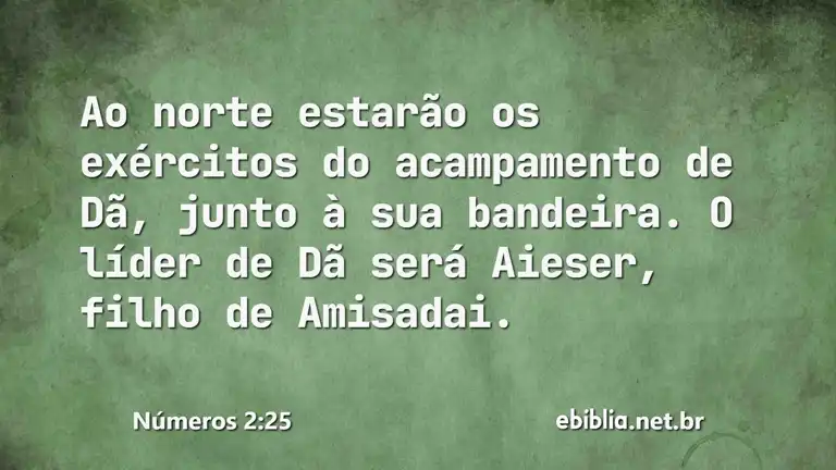 Números 2:25