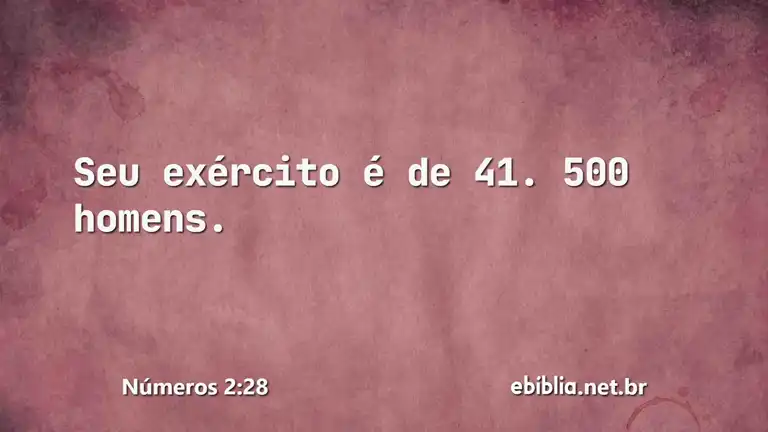 Números 2:28