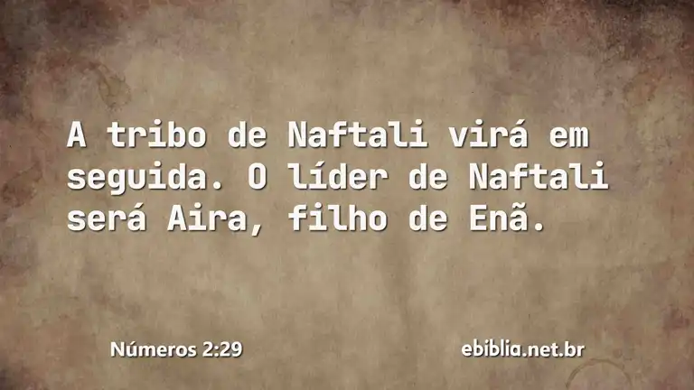 Números 2:29