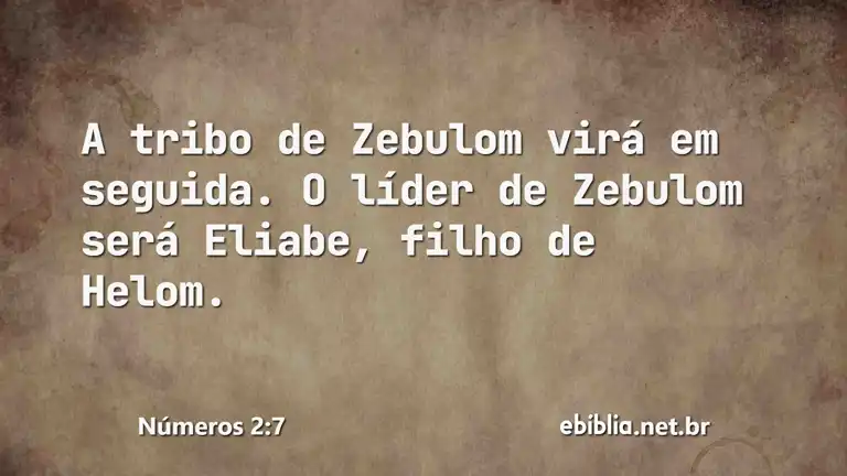 Números 2:7