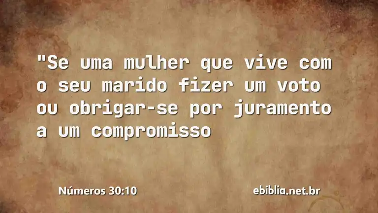 Números 30:10