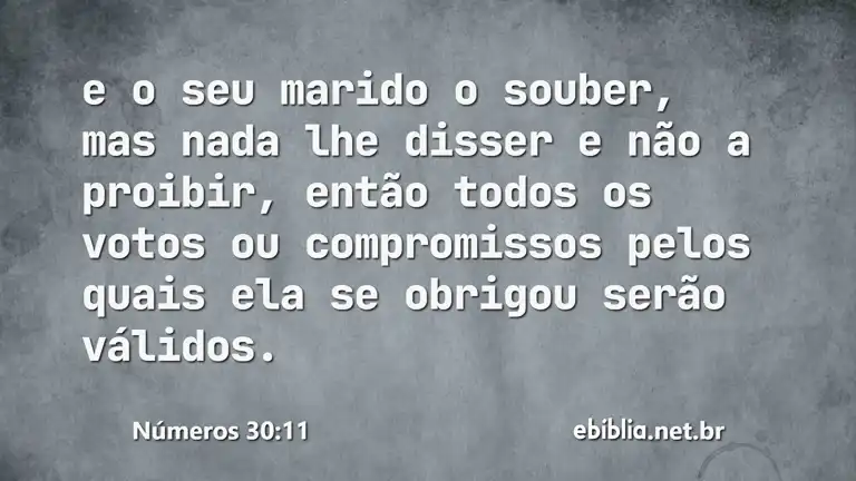 Números 30:11