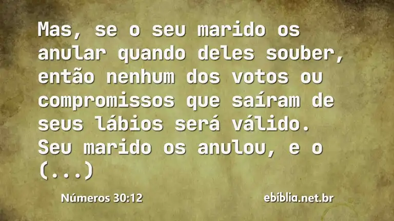 Números 30:12