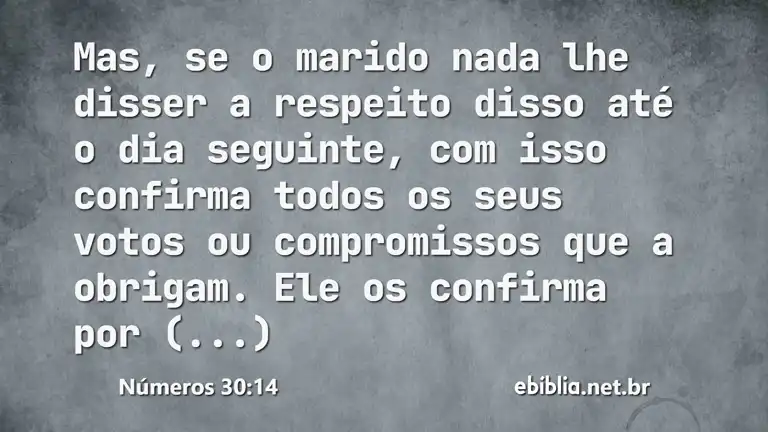 Números 30:14