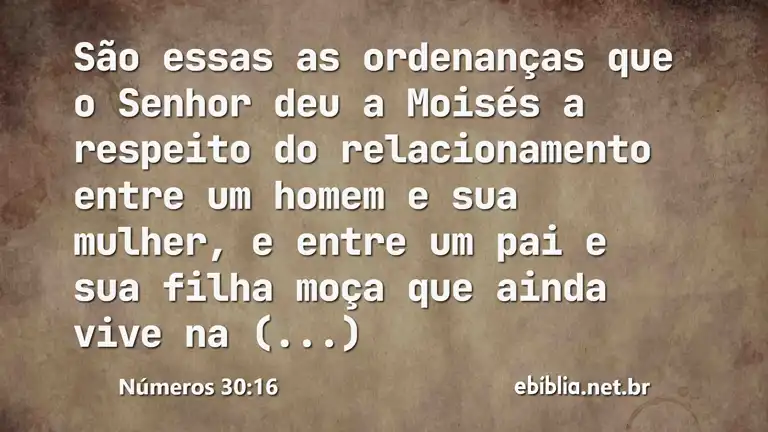 Números 30:16