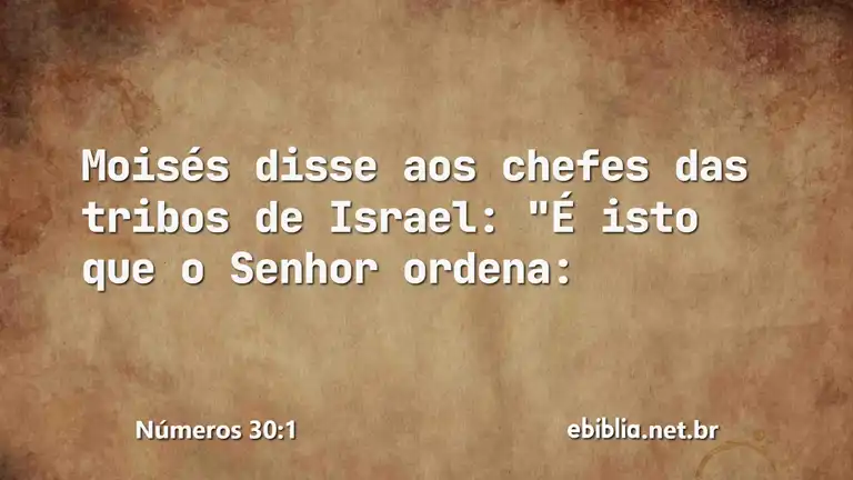 Números 30:1